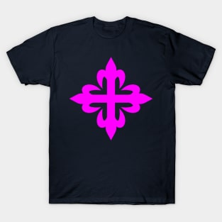 Flowered cross (pink) T-Shirt